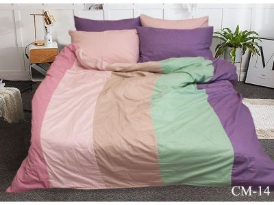 Постельное белье TAG - Color mix CM-14, евро комплект Постельное белье TAG - Color mix CM-14, евро комплект